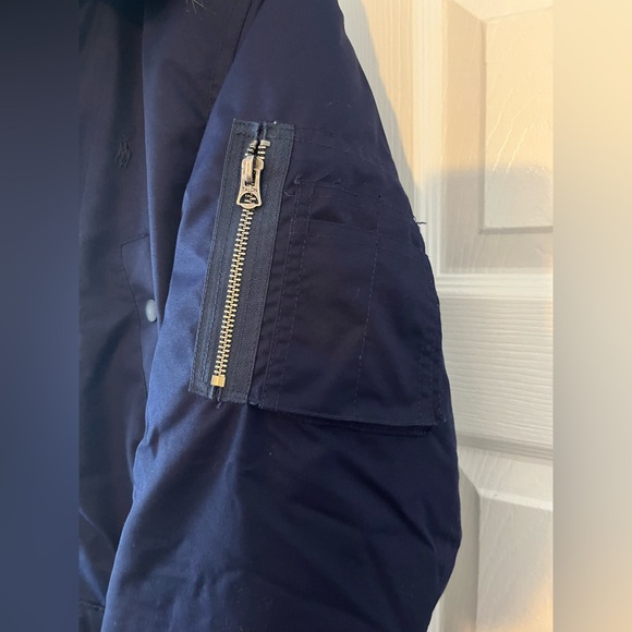 Boys Ralph Lauren Navy Blue Coat - Picture 3 of 7